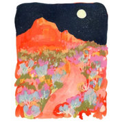 Full Moon Over Zion | Art Print | Melissa Lakey