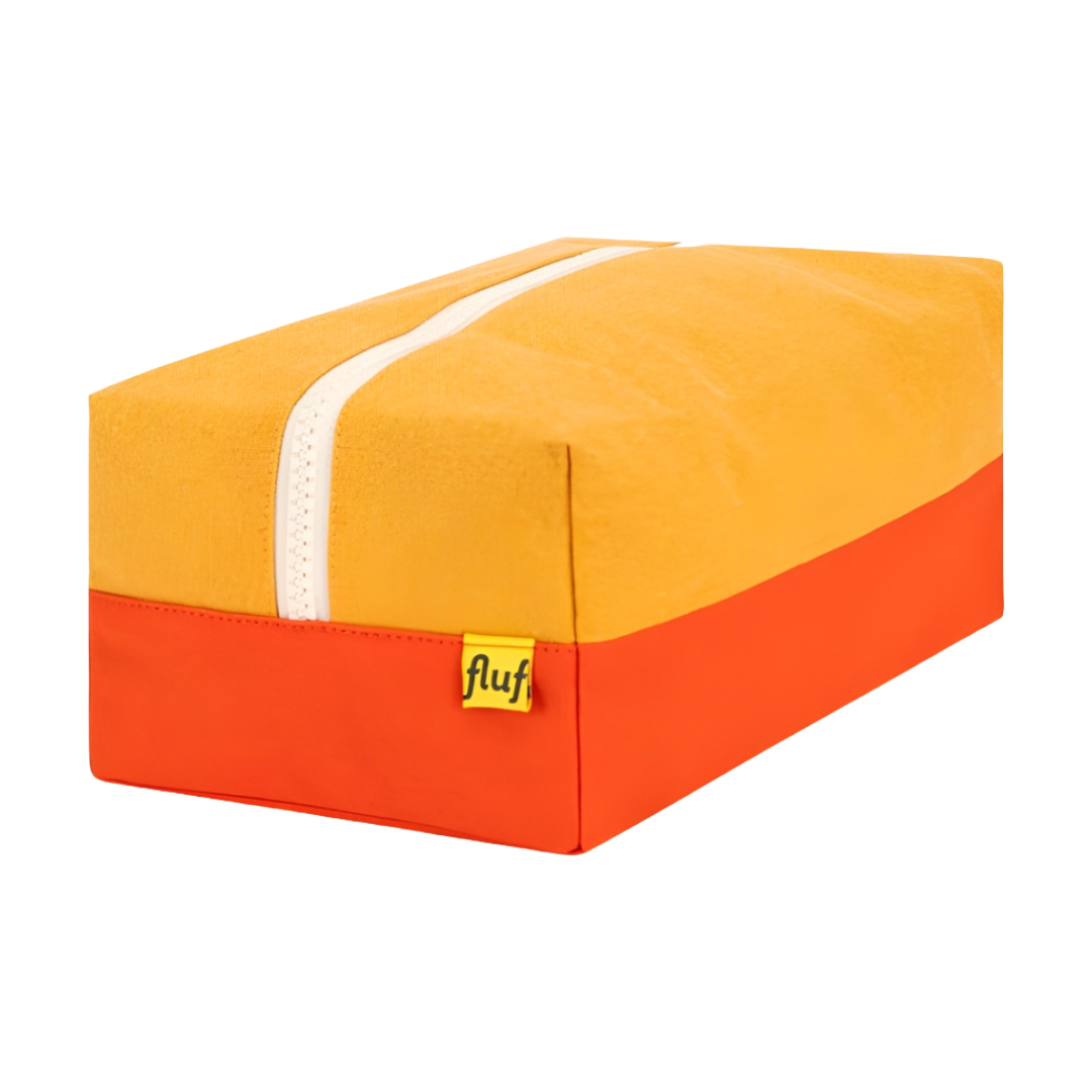 Two Tone Poppy Tumeric Traveller Bag