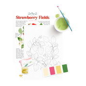 Strawberry Fields Watercolor Painting Kit