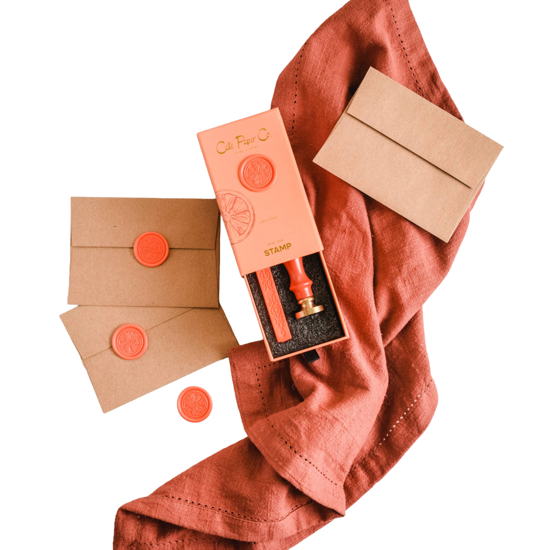 Wax Seal Stamp and Wax Stick Set: 3 Design Options