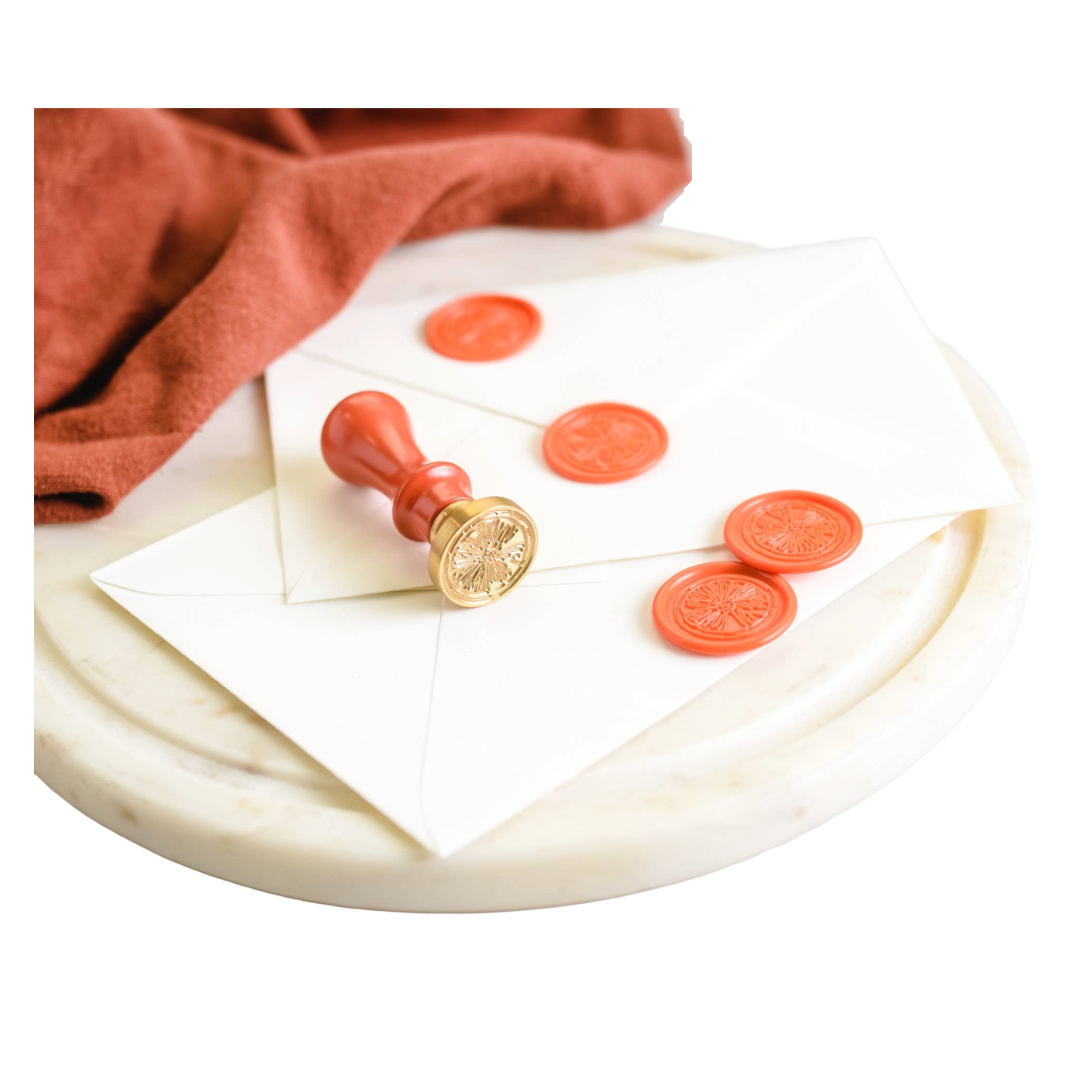 Wax Seal Stamp and Wax Stick Set: 3 Design Options