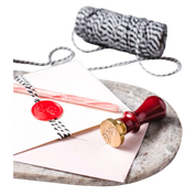 Wax Seal Stamp and Wax Stick Set: 3 Design Options