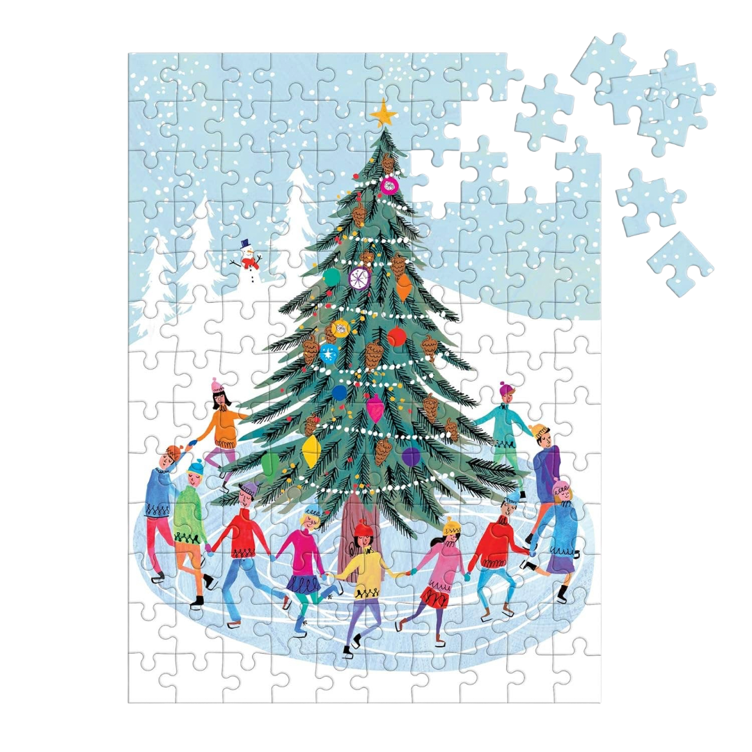 Tree Skaters 130 Piece Puzzle Ornament