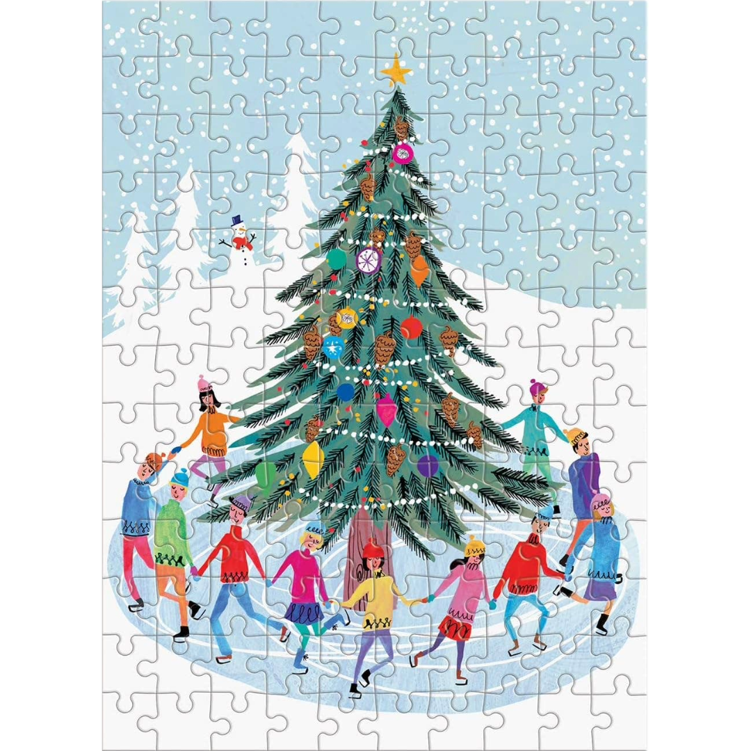 Tree Skaters 130 Piece Puzzle Ornament