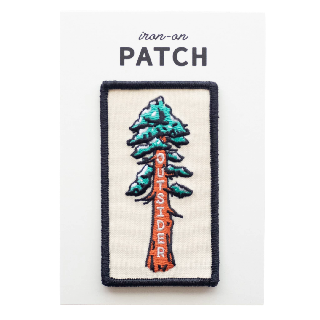 Outsider Sequoia Tree Embroidered Iron on Patch