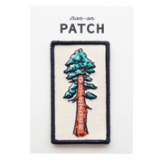 Outsider Sequoia Tree Embroidered Iron on Patch