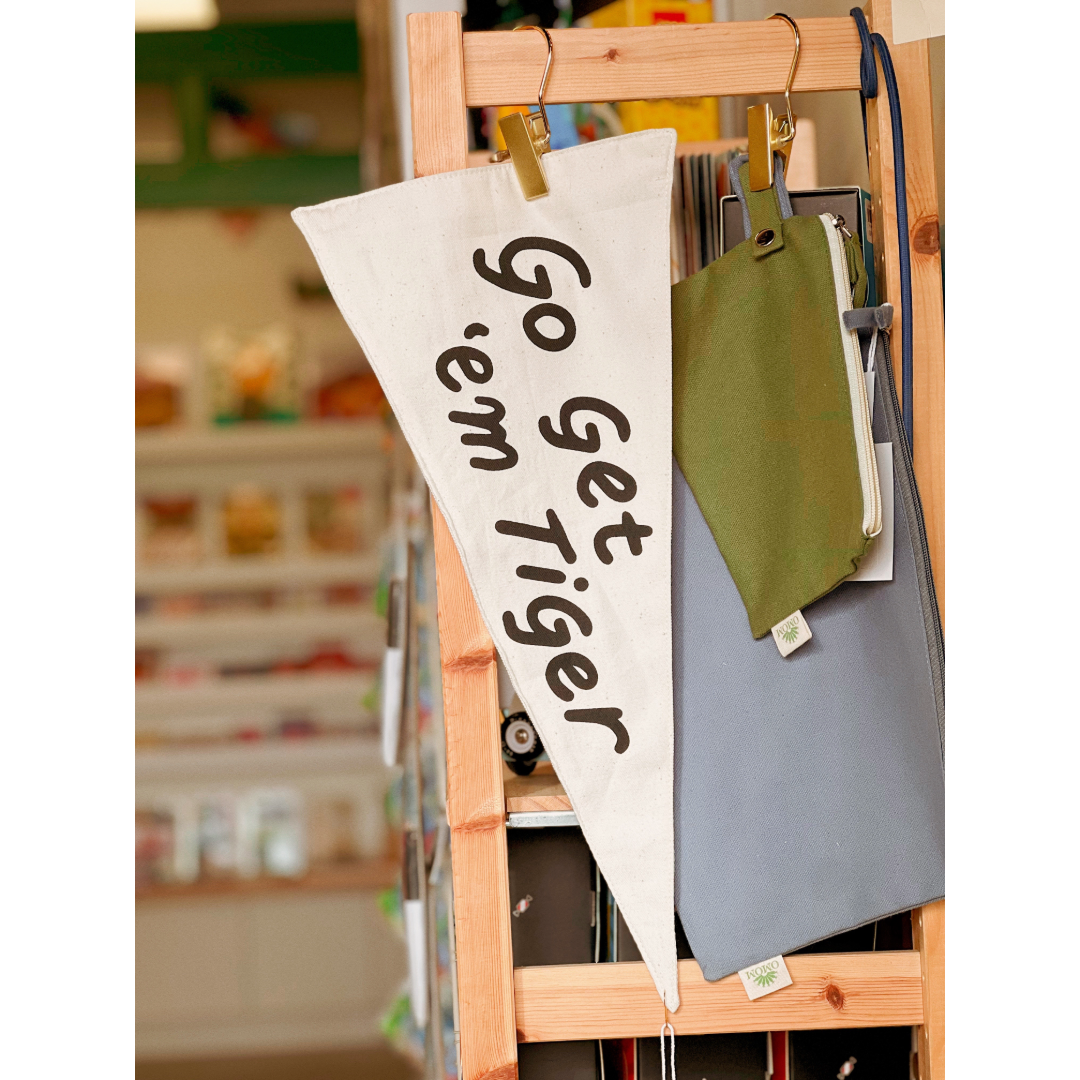 Go Get 'Em Tiger Canvas Pennant