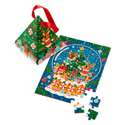 Reindeer Snow Globe 48 Piece Mini Puzzle Ornament