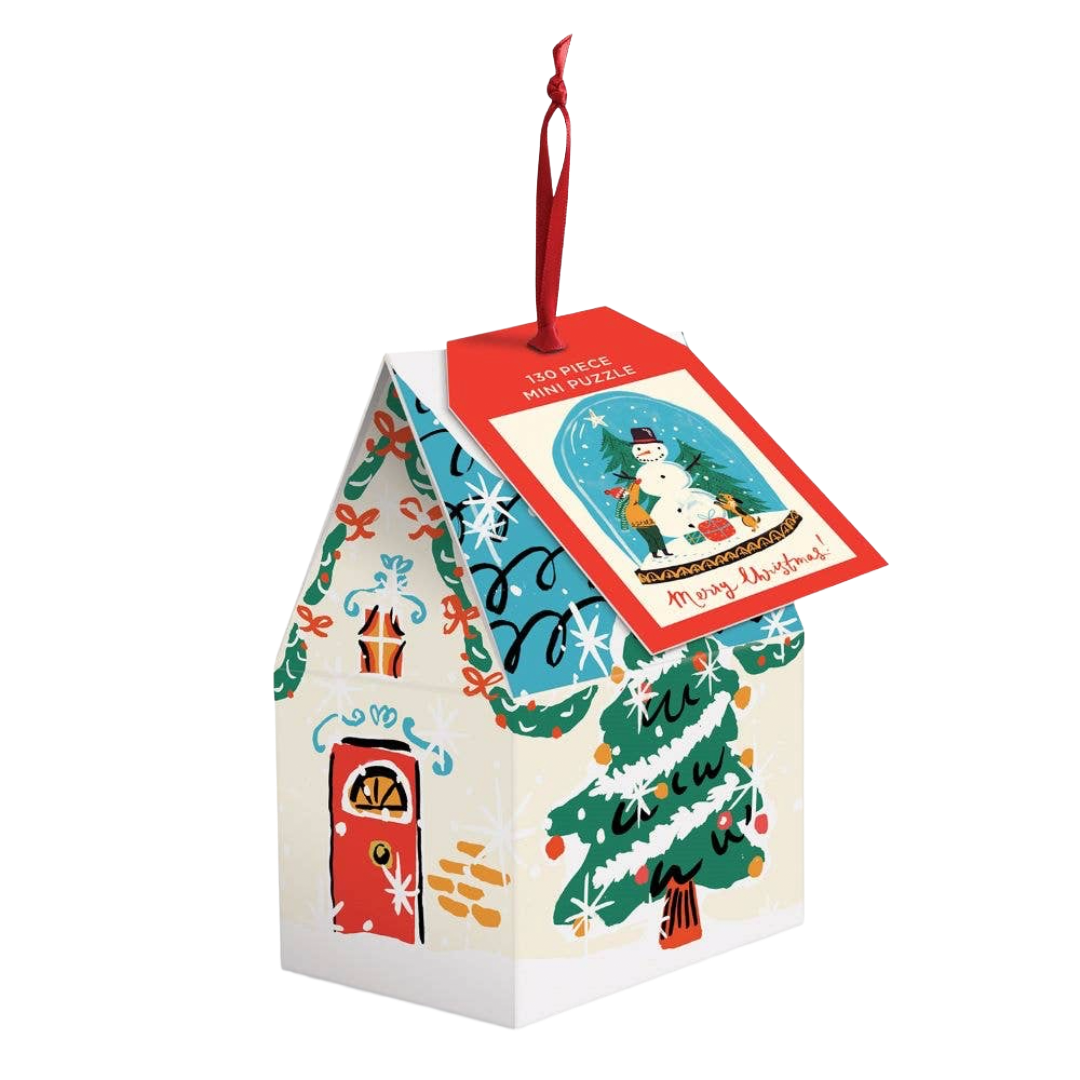 Snow Globe 130 Piece Puzzle Ornament