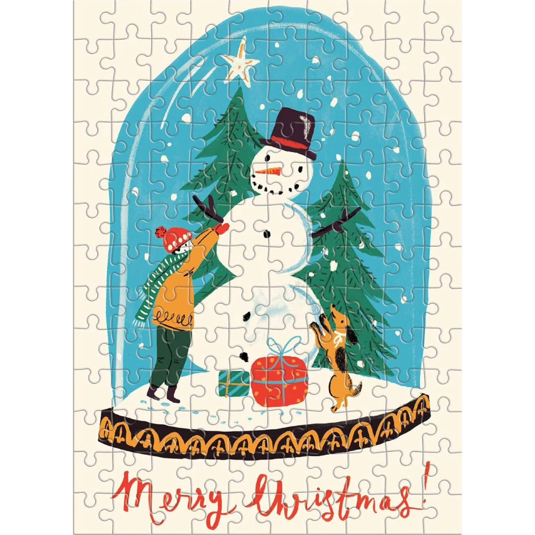 Snow Globe 130 Piece Puzzle Ornament
