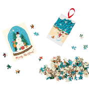 Snow Globe 130 Piece Puzzle Ornament