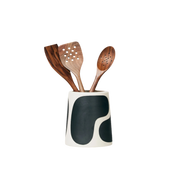 Utensil Crock - Black Color Block