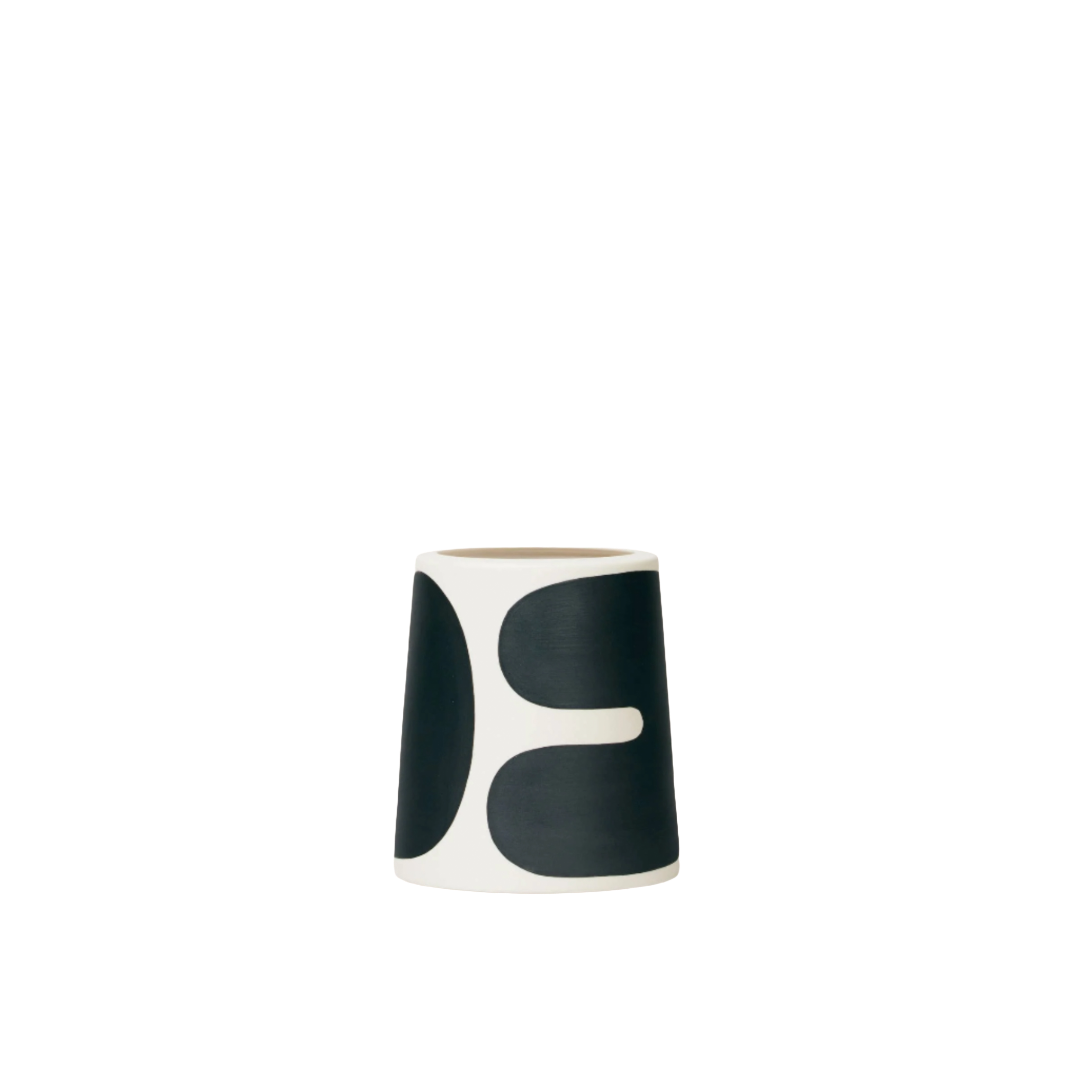 Utensil Crock - Black Color Block