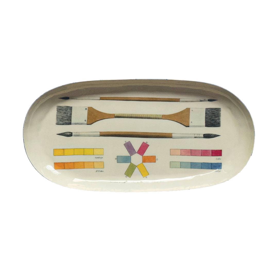 The Art of Colouring - An Oval Enamel Tray