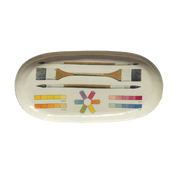 The Art of Colouring - An Oval Enamel Tray