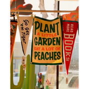 Plant A Little Garden Eat A Lot Of Peaches Camp Flag