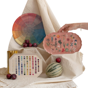 Festival of Flowers - A Scalloped Enamel Tray