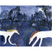 Moonlit Pasture | 10" x 8" | Melissa Lakey