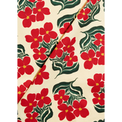 Red and Green Floral Tea Towel
