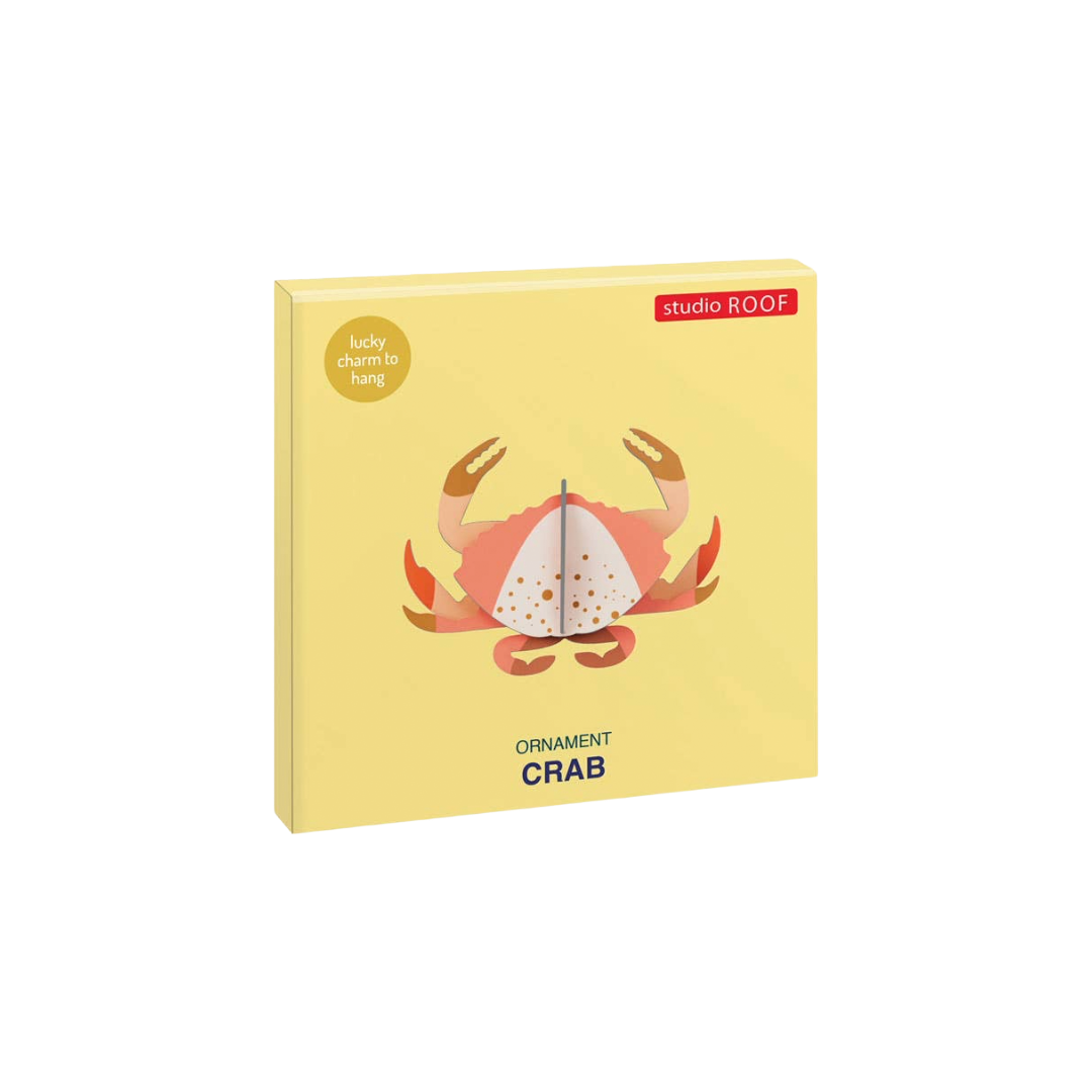 Crab 3D DIY Lucky Charm to Hang