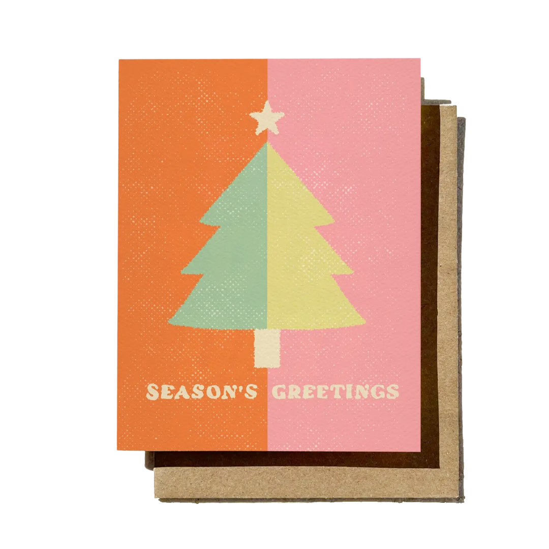 Pinkmas Tree Greeting Card