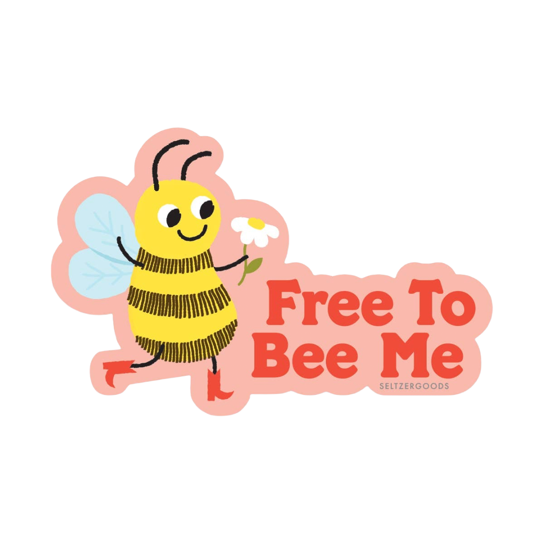 Free to Bee Me Sticker