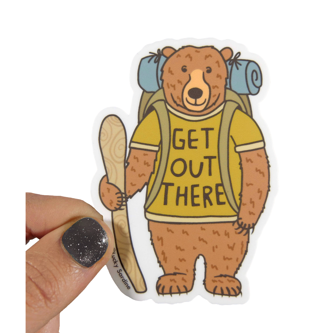 Get Out There Vinyl Sticker