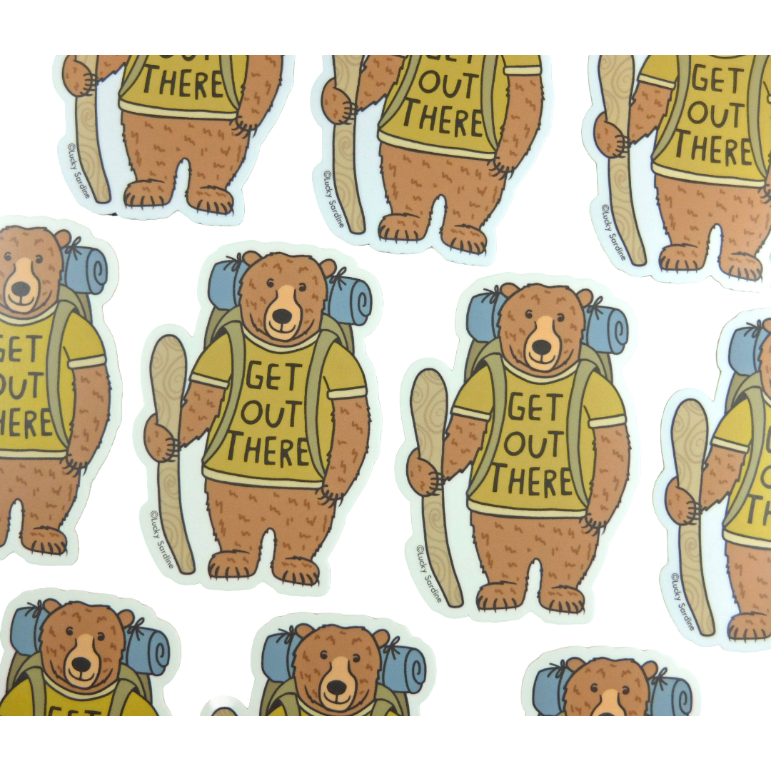 Get Out There Vinyl Sticker