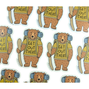 Get Out There Vinyl Sticker