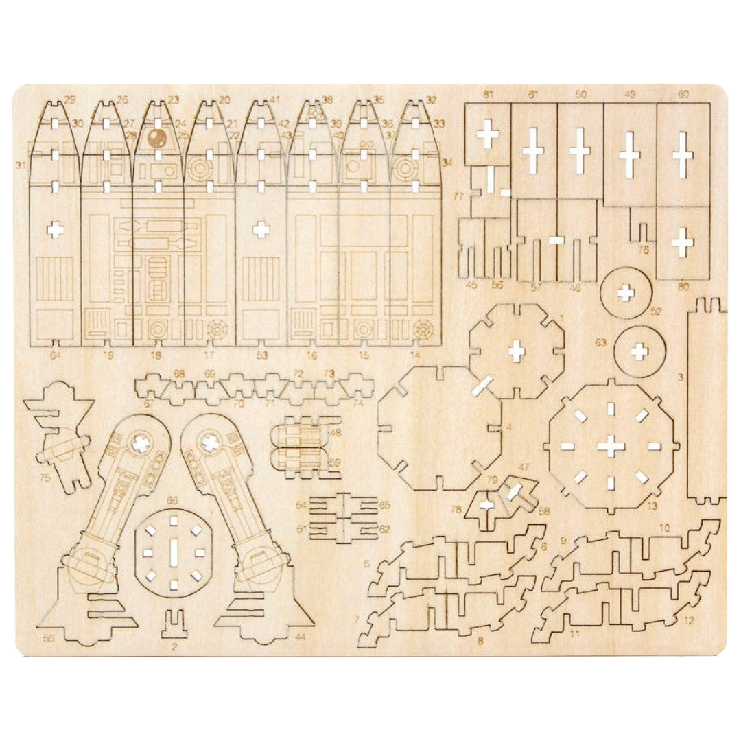 Star Wars: R2-D2 3D Wood Model IncrediBuilds