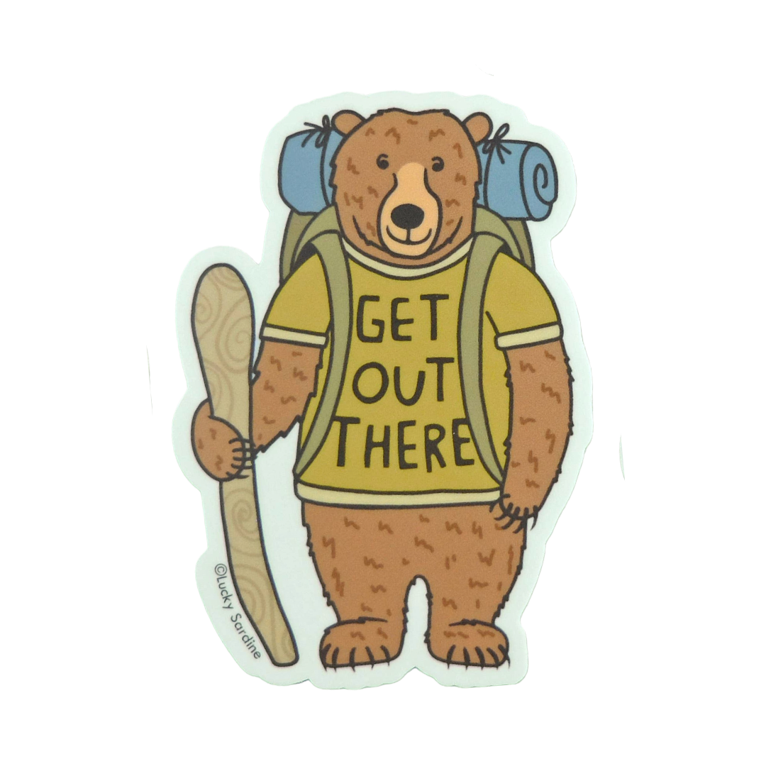 Get Out There Vinyl Sticker