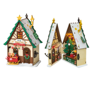 Twinkling Christmas House: DIY Miniature House Kit