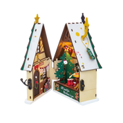 Twinkling Christmas House: DIY Miniature House Kit
