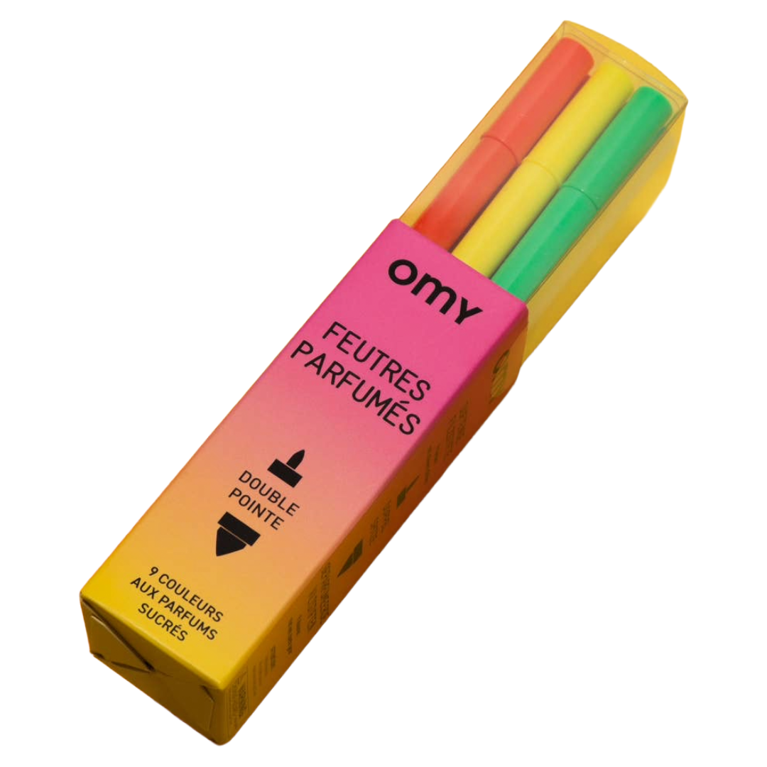9 kid's Scented Markers Set