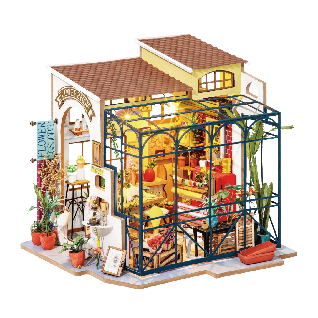 Happy Corner Emily's Flower Shop: DIY Miniature House Kit