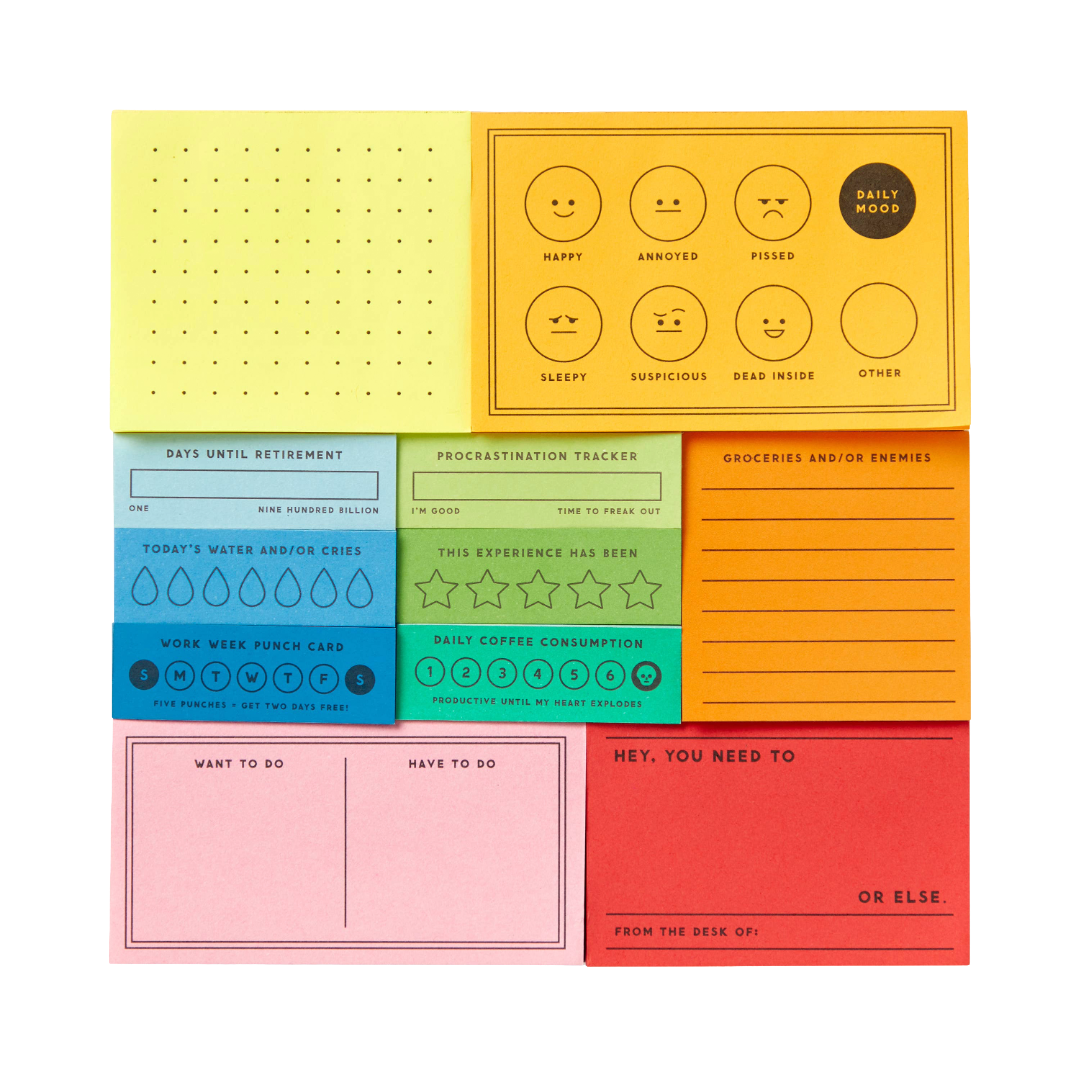 I've Got A Few Notes Tear-off Notepad Set