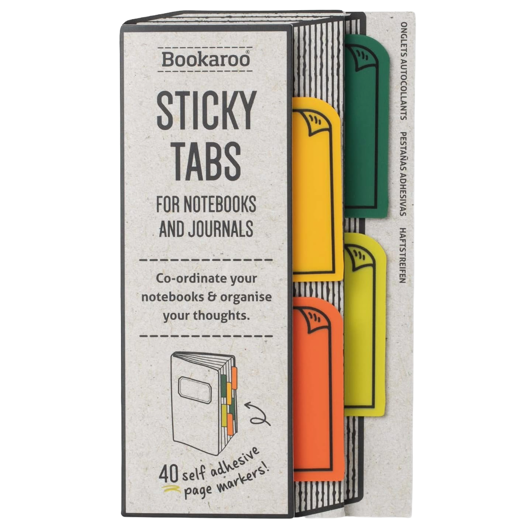 Bookaroo Sticky Tabs -  Greens, Yellow, Orange