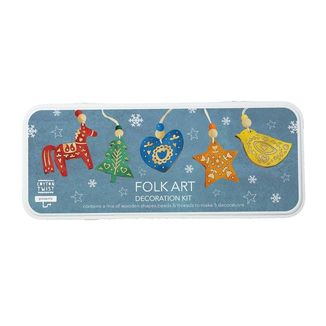 Folk Art Christmas Decoration Kit