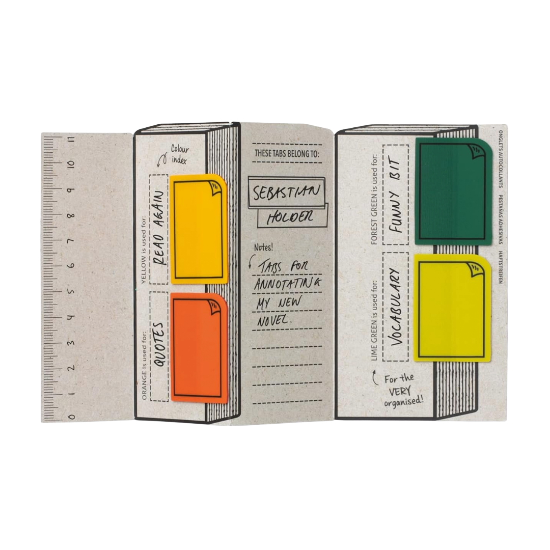 Bookaroo Sticky Tabs -  Greens, Yellow, Orange