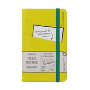 Bookaroo A6 Pocket Notebook - Chartreuse or Brown