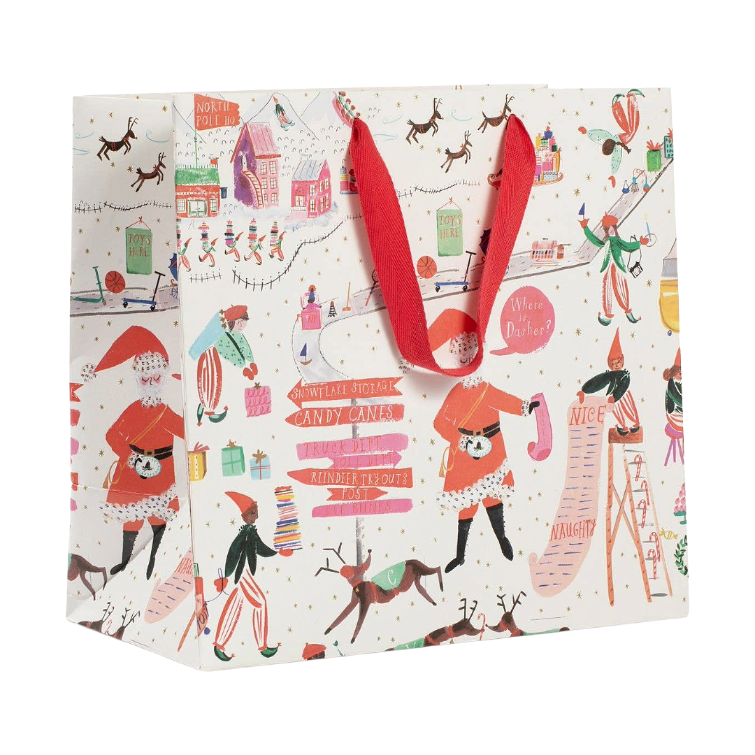North Pole Headquarters Gift Bag