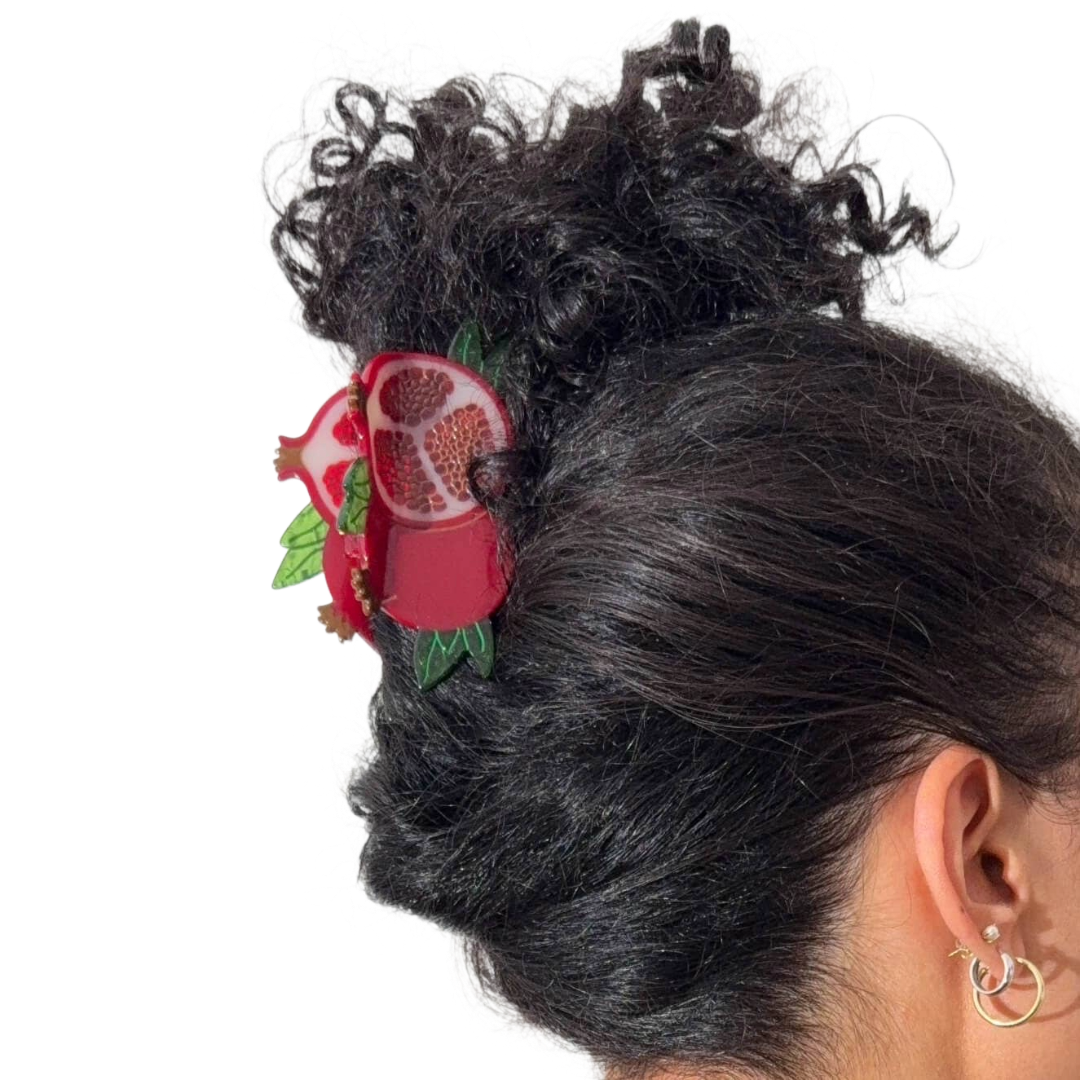 Large Pomegranate Hair Claw Clip