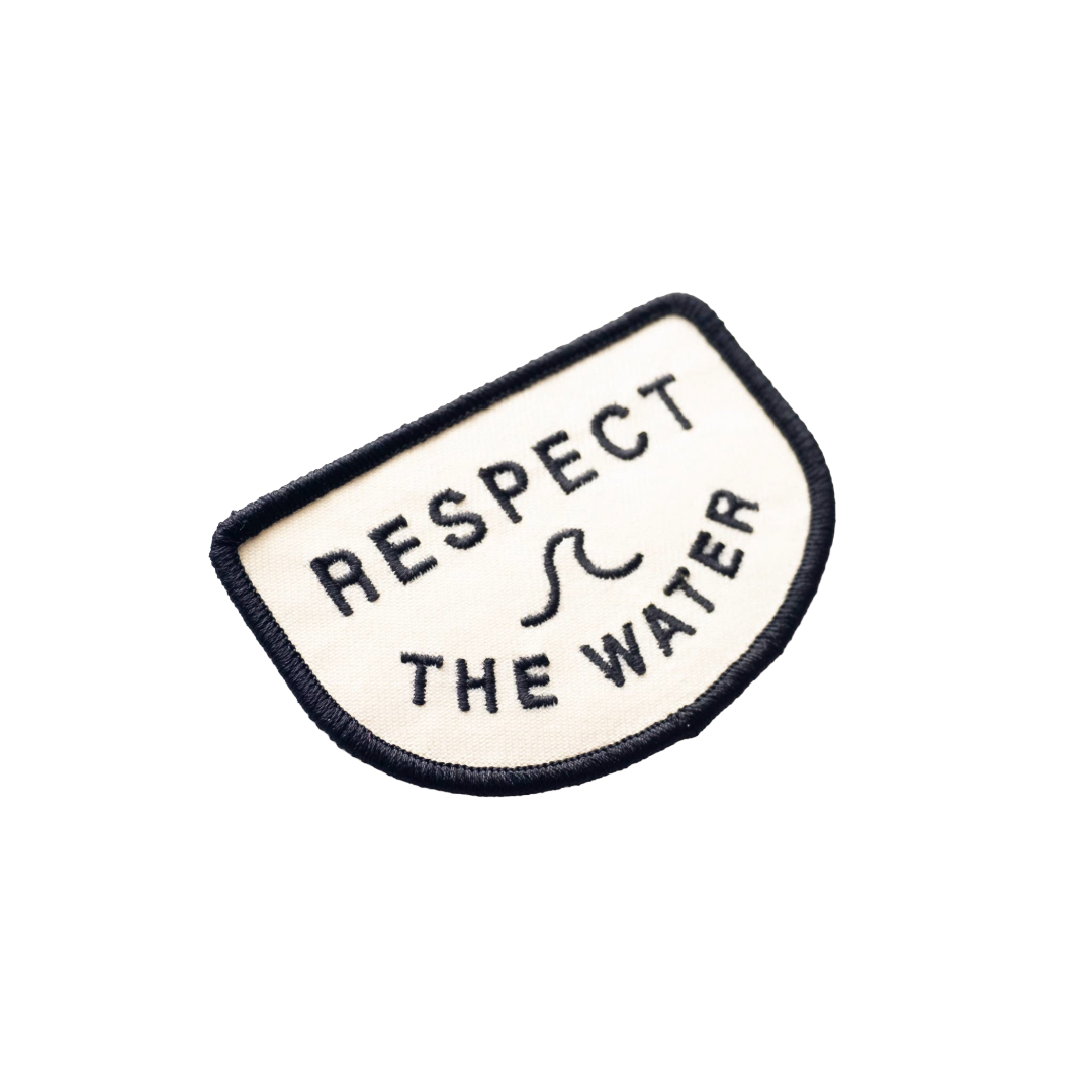 Respect the Water Embroidered Iron on Patch