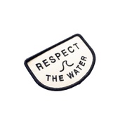 Respect the Water Embroidered Iron on Patch