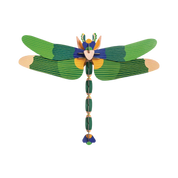 Giant Green Dragonfly 3D Wall Art