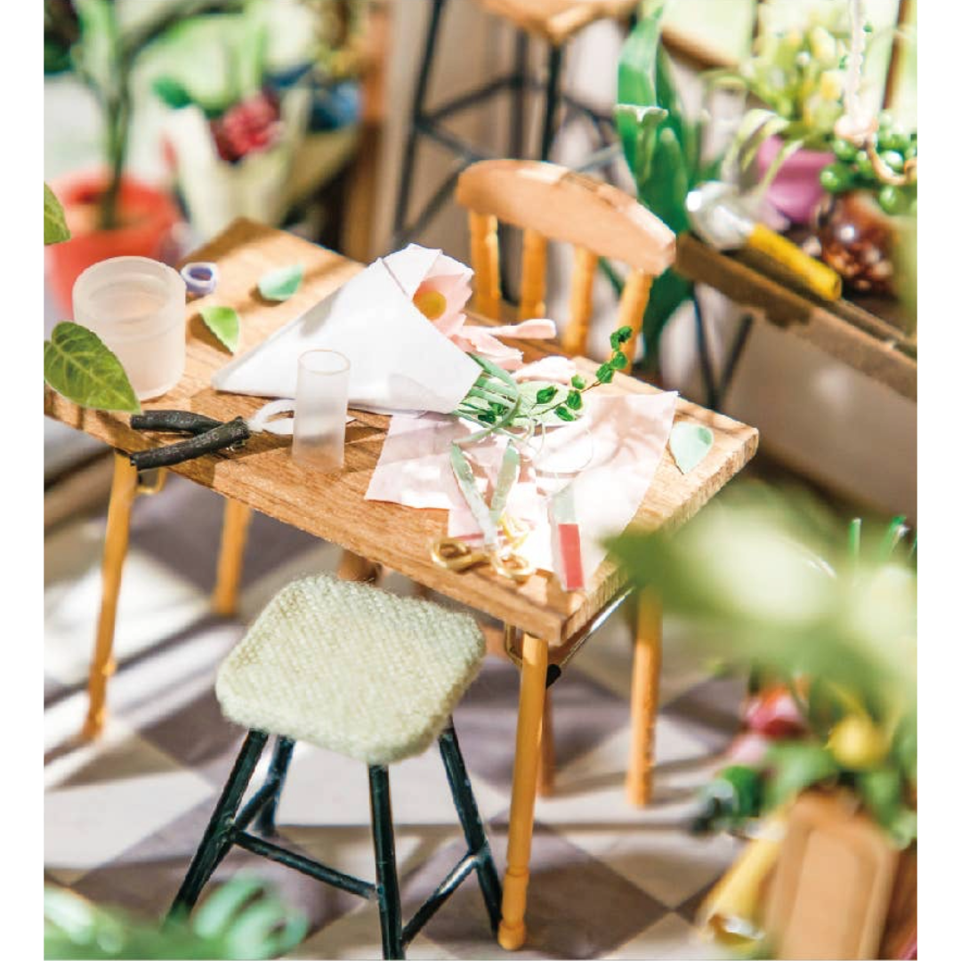 Happy Corner Emily's Flower Shop: DIY Miniature House Kit