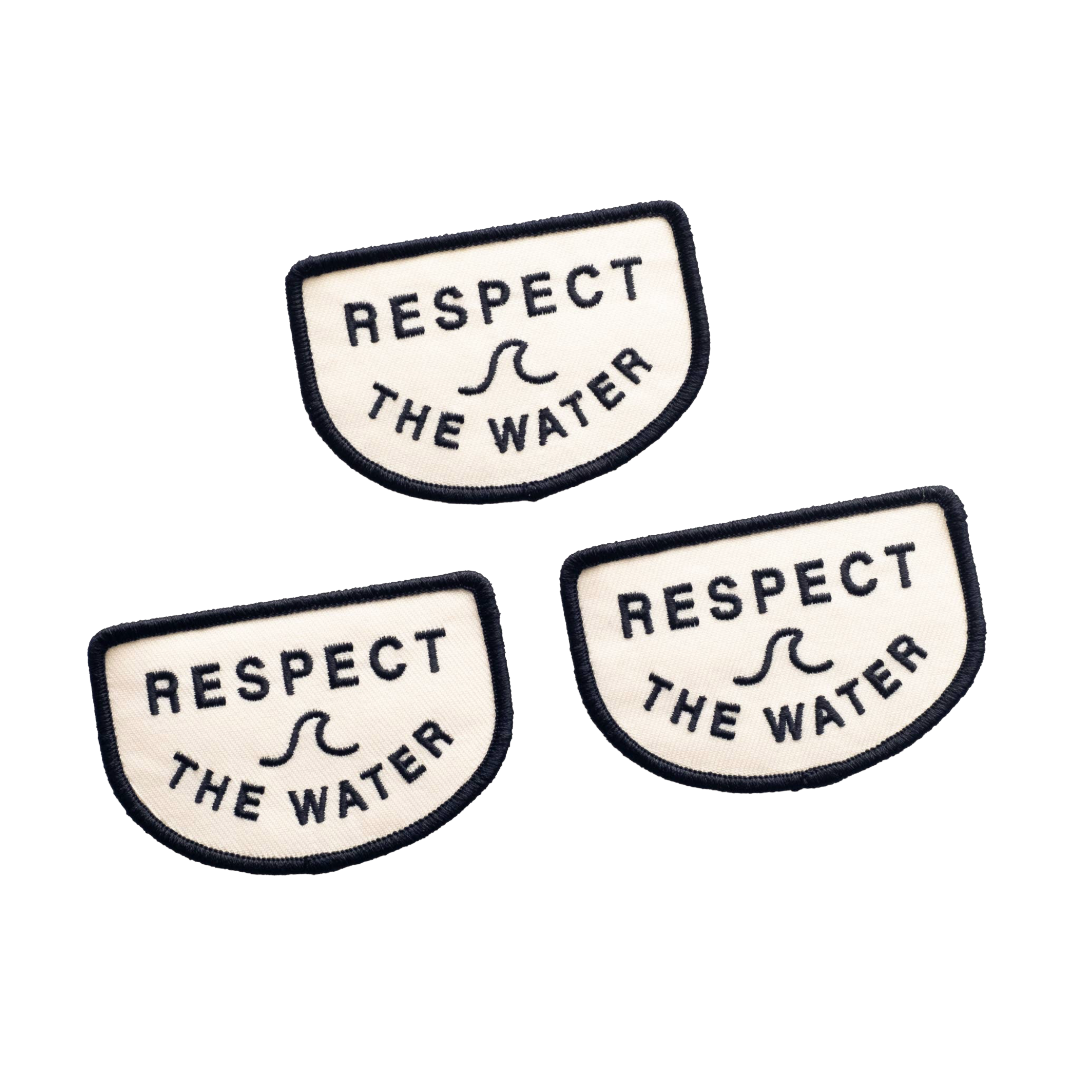 Respect the Water Embroidered Iron on Patch