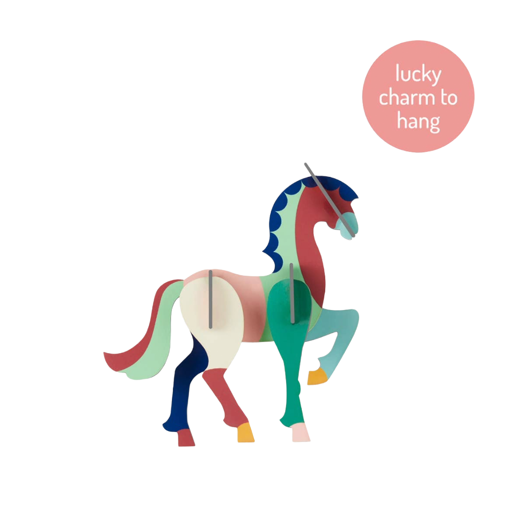 Horse 3D DIY Lucky Charm to Hang