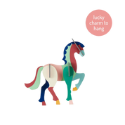 Horse 3D DIY Lucky Charm to Hang