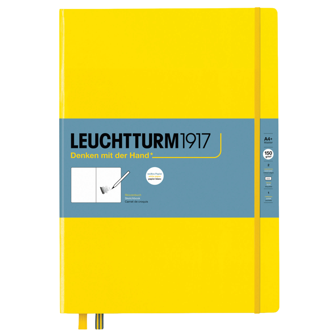 Leuchtturm1917 Lemon Cover Sketchbook - Plain Paper 12 1/2"x 8 3/4"
